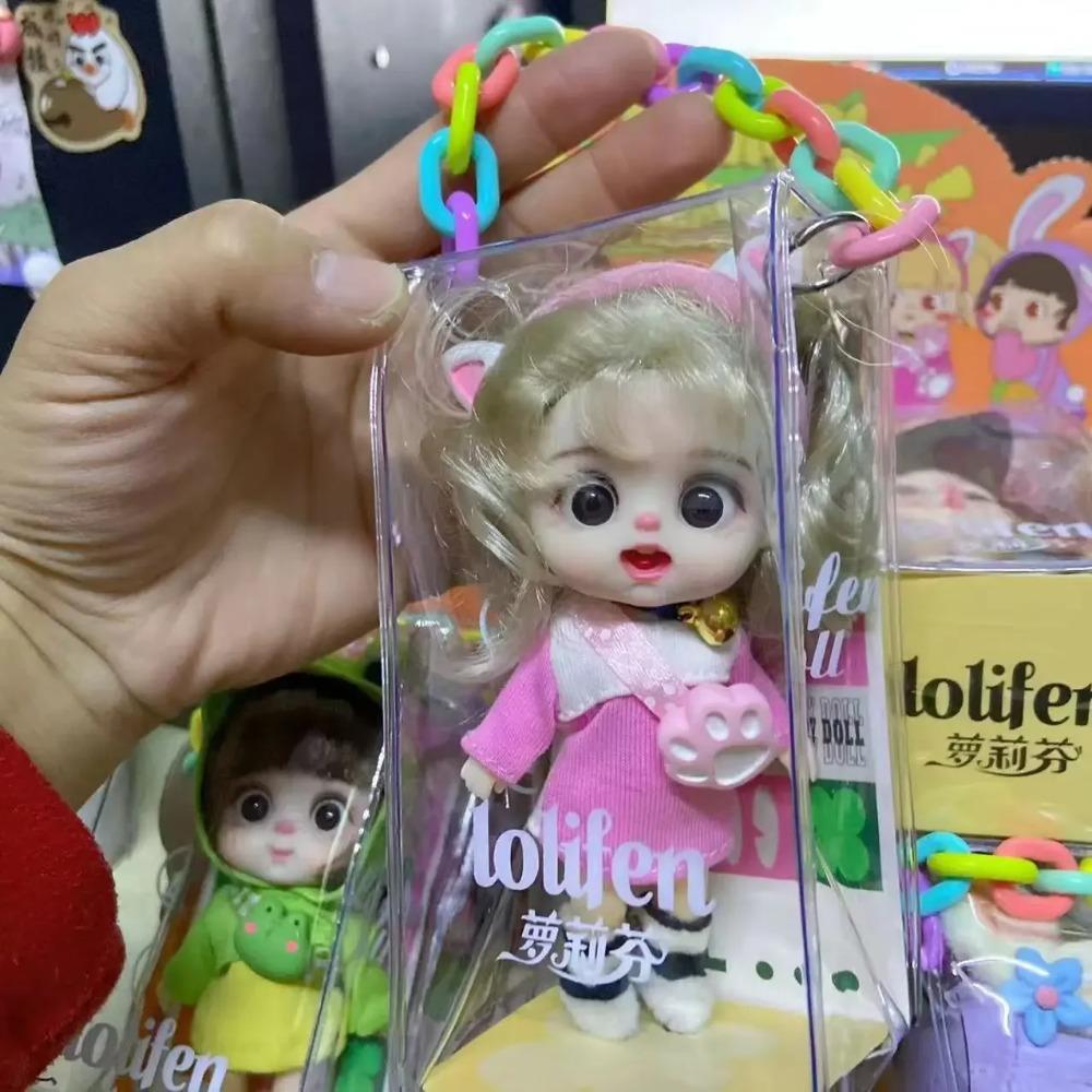 13cm Smile Mini Doll Toy Princess Dress Up Kawaii BJD Joints Dolls Educational Toys Doll Accessories Girl Birthday Gifts