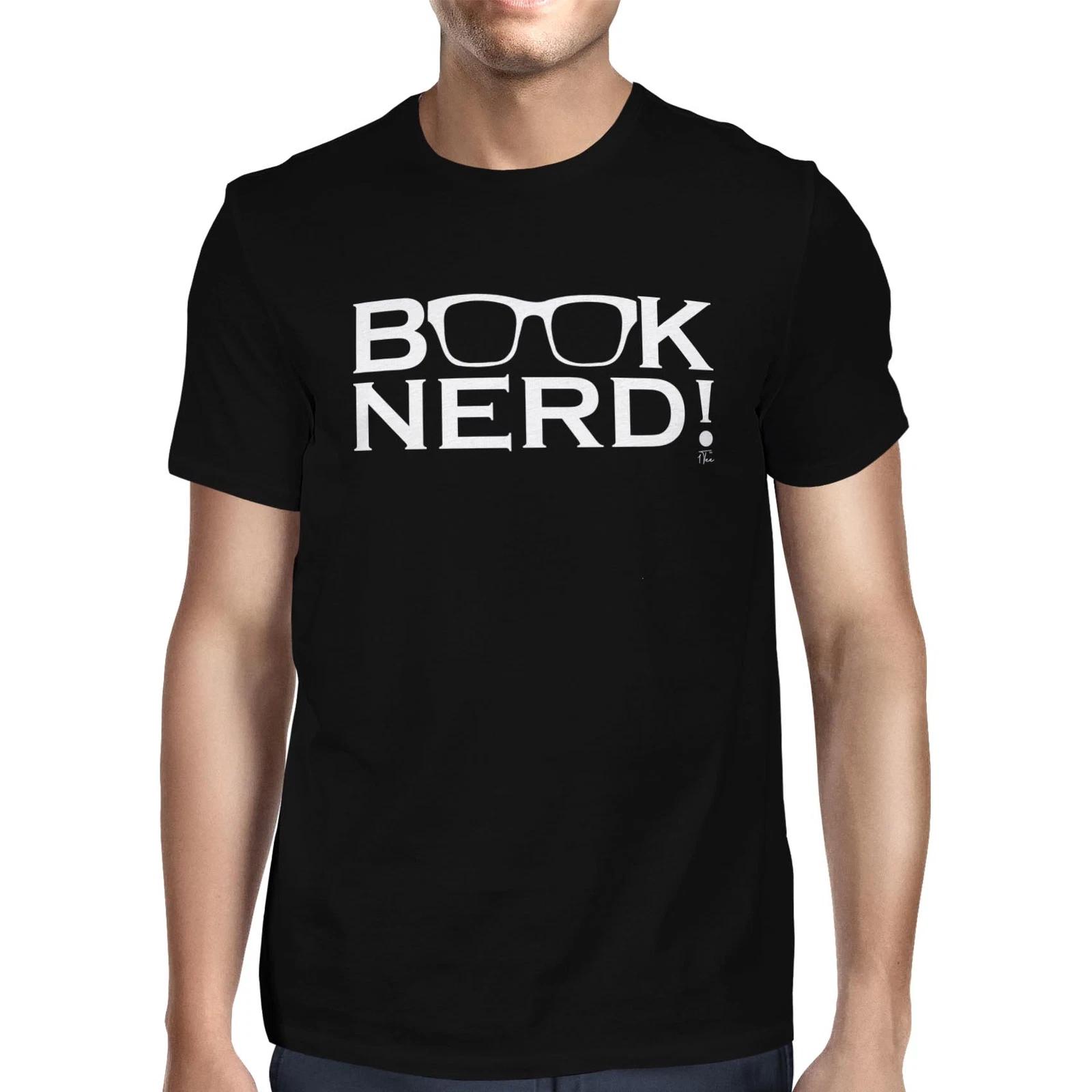 1Tee Mens Book Nerd T-Shirt XL
