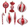 14pcs/set Candy Cane Xmas Tree Hanging Pendants Red Christmas Tree Hanging Ornaments  Natal Gift