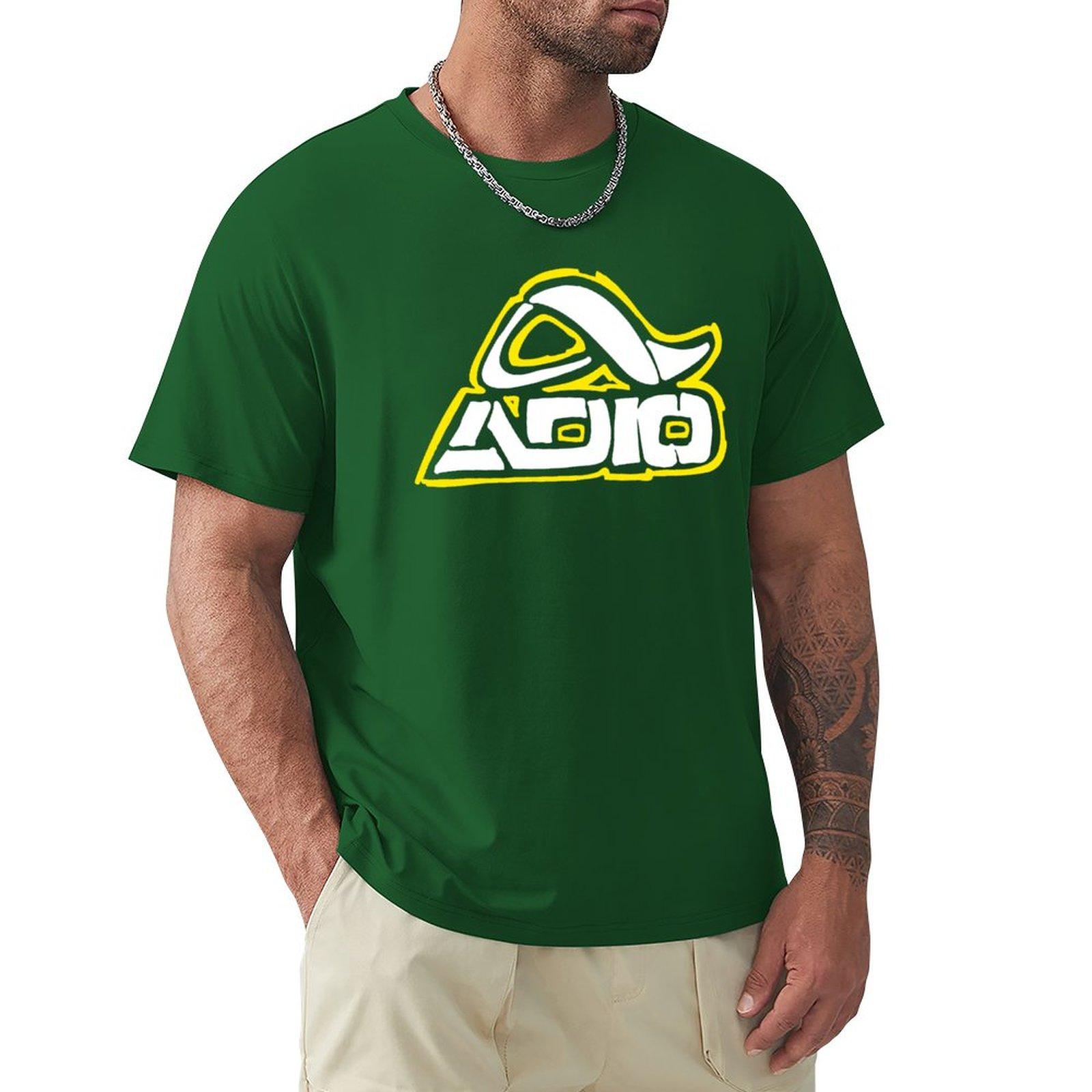 

ADIO logo TShirt heavyweight t shirts quickdrying tshirt plain black t shirts men 4XL