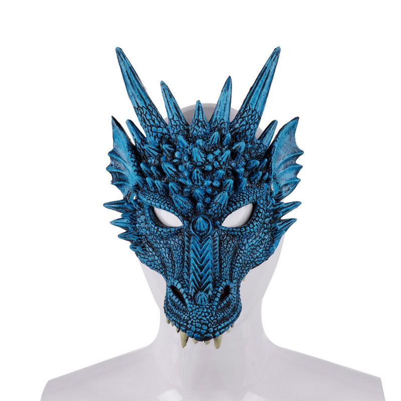 3D Foam PU Dragon Mask Halloween Costume Party Cosplay Mardi Gras Festival Prop