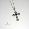 Punk Kristall Kreuz Anhänger Halskette Damen Gothic Schlüsselbein Halskette Halskette Ästhetischer Schmuck Bijoux Party Geschenke