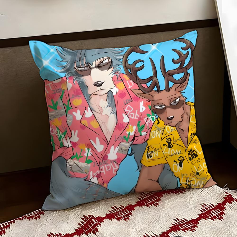 Cartoon BEASTARS Cushion Cover Reversible Soft Durable Pillow Cover Home  Car MultiScene Use for Daily Comfort