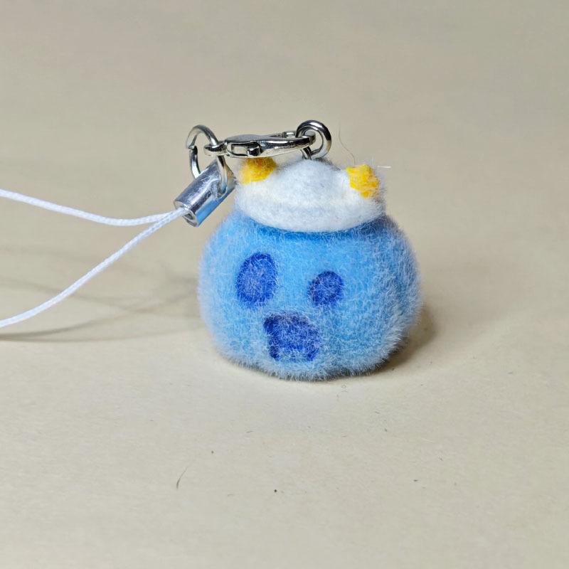 Halloween Flocked Mummy Ghost Phone Chain Charm Ins Style Phone Case Bag Camera Pendant