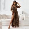 Strap Plus Size Leopard Sexy Off the Shouder New In Dresses for Women Casual Loose Long Summer Dress