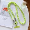 Three-Strand Braided Long Lanyard Crossbody for Phone Universal Colorful Hanging Rope Anti-Lost Strap for Mobile Cell Phone