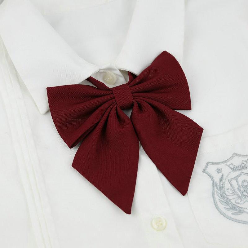 

JK Uniform College Style Solid Color Female Student Bow Gabbana School Uniform Japanese Sailor Suit Bow Akabane polyester