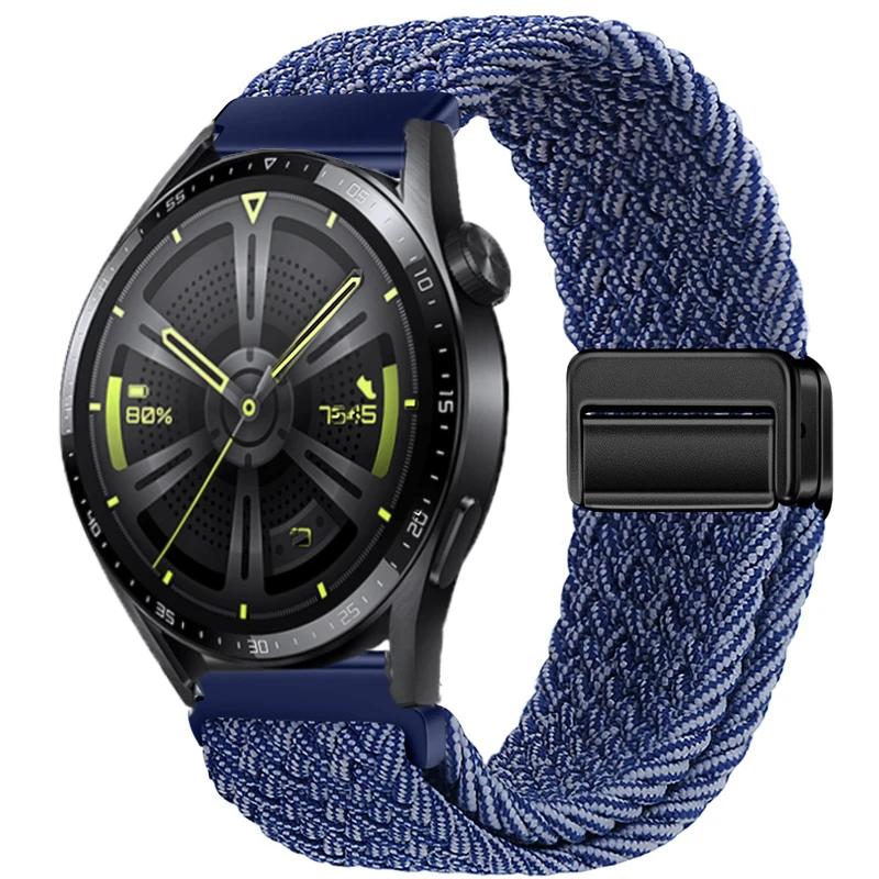 22mm 20mm Nylon Braided Strap For Huawei Watch 4/3/GT4-3 Samsung Watch 6/5/4/3 Fabric Bracelet Wristband Amazfit GTR 4/GTS4 Belt