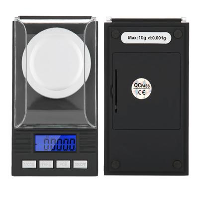 Mini Balance Électronique Numérique Portable 10g/20g/50g/100g 0.001g Haute Précision de Poche Bijoux Diamant Gemme Poids Balances
