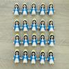 20pcs Classic Blue Mini Statues PVC Tabletop Decor for All Ages Ideal for Baptism Christmas Easter Hanukkah Thanksgiving