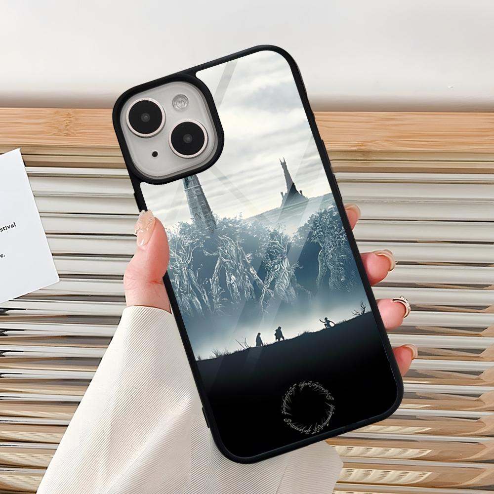 The L-Lord Of The R-Rings Phone Case For Iphone 16 Pro 15 Pro Max 14 12 11 13 Mini 8 7 Plus X Xs XR PC+TPU Design Cover