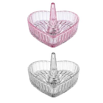 Vassoio Portagioie a Forma di Cuore Portaanelli a Forma di Cuore Piatto Organizer per Gioielli e Piccoli Oggetti Scatola Regalo Matrimonio per Ragazze Donne Teen