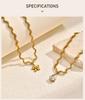 Stainless Steel New Wave Chokers Chain Necklaces for Women, Fashion Waterproof Elegant Collar Jewelry