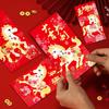 6Pcs Chinese  Year Money Envelope Lucky Red Pockets 2026 Horse Year Red Envelope Spring Festival Marriage Birthday Envelope