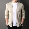 Cardigan Jacket Men's Spring and Autumn Men's Long-Sleeved Casual Versatile Casual Spring Outer Wear Top Trendy