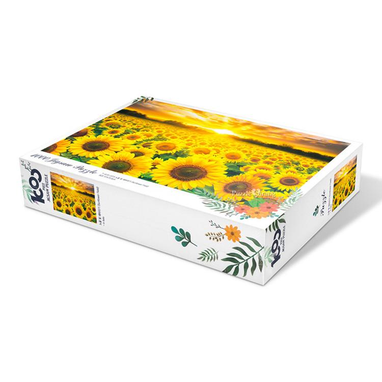 1000 Piece Jigsaw Puzzle - Golden Sunflower Field, Popular Korean Puzzle