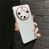 For Huawei Mate 60 Pro Plus Corrugated Grain Plating Metallic Paint Anti Fingerprint PC Shockproof Anti-Slip Back Cover Case Shell