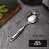 Non-Magnetic S-Shaped Stainless Steel Handle Kitchen Utensils Set Six Pieces Hollow Handle Wok Spatula Mermaid Porridge Spoon
