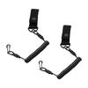 2Pcs Retractable Sling Keychain for Climbing, Camping and Outdoor Spring Lanyard