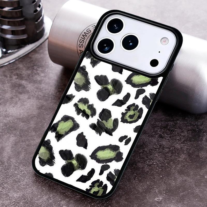 Fashion Leopard Print Phone Case for iPhone 17 16 15 Pro Max Air 14 13 12 11 Plus Shockproof Cover