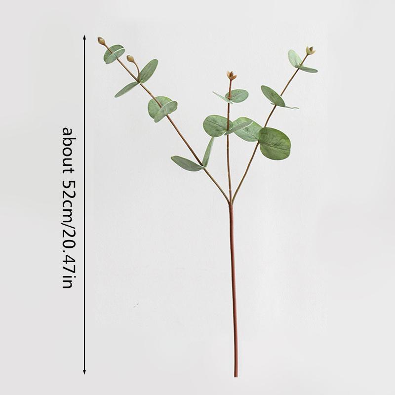 1PC/2PCS Eucalyptus Shape Home Decoration Artificial Plant Scenery Flower Arrangement 3D Printing Flower Art 52cm