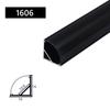 0.5m/1m 2-20pcs Black LED Aluminum Profile V/U/YW Style For 5050 5630 Strip Light Channel Black Cover Cabinet Closet Bar Lamp