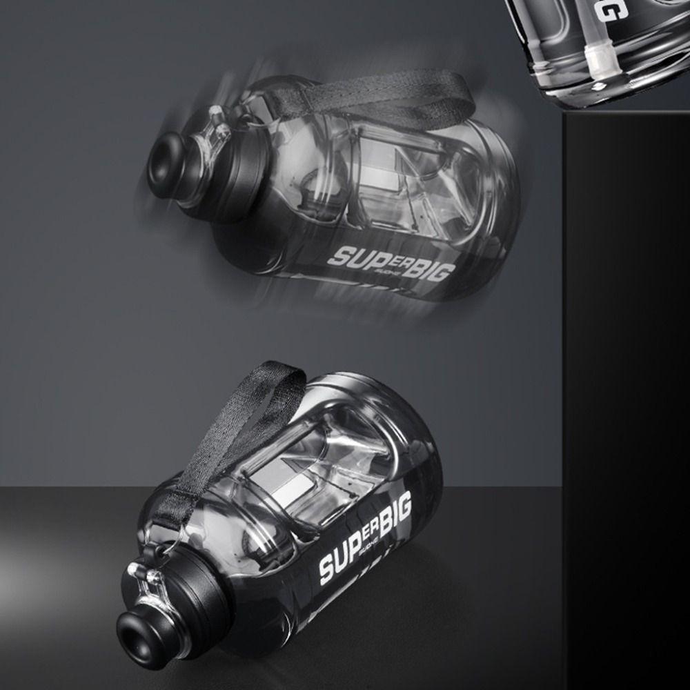 Handle Sports Water Bottle 1.6L/2.6L Gym Cycling Cup Accurate Calibration Travel Bottles Fitness