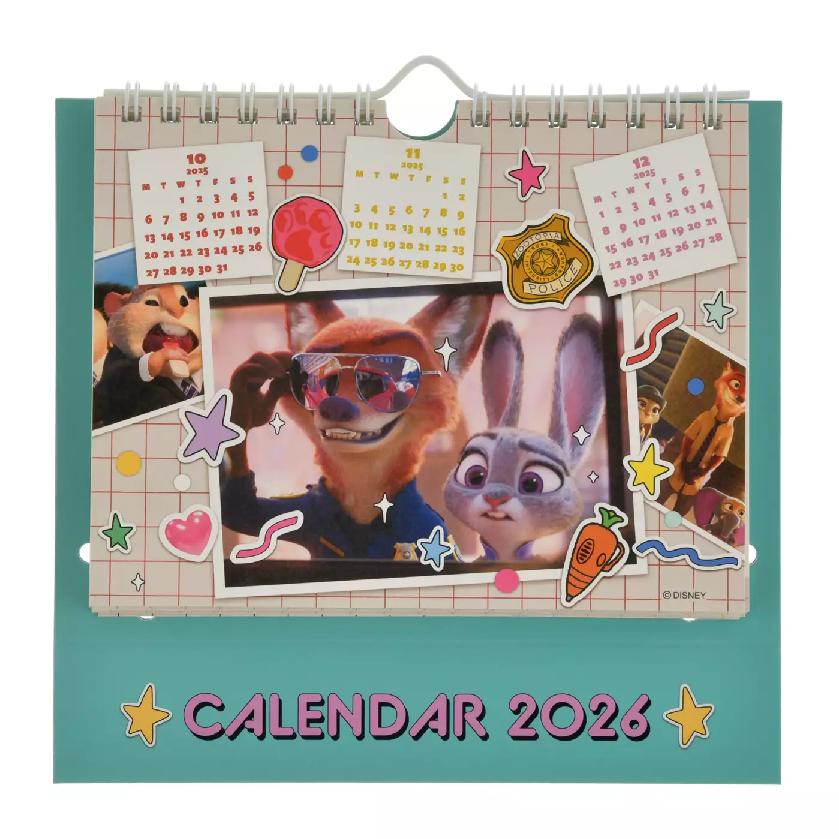 

Дисней Зверополис Всплывающий настольный календарь Воспоминания 2026 Япония НОВЫЙ