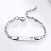 Personalized Stainless Steel Children Jewelry Custom Personalized Name ID Bracelet Girl Boy Newborn Gifts Curb Chain Link