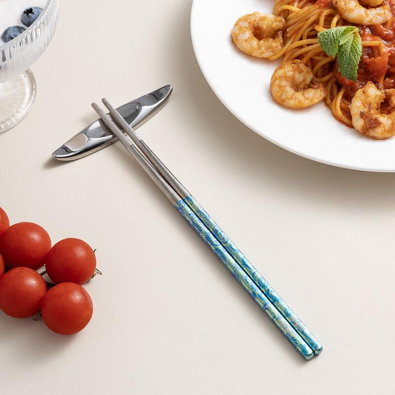 Hanyou Ice Flower Colored Titanium Chopsticks