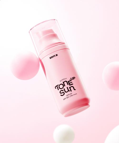 [EDIT.B] Sunday Pink Tone-Up Sun Serum 55ml SPF50+/PA++++