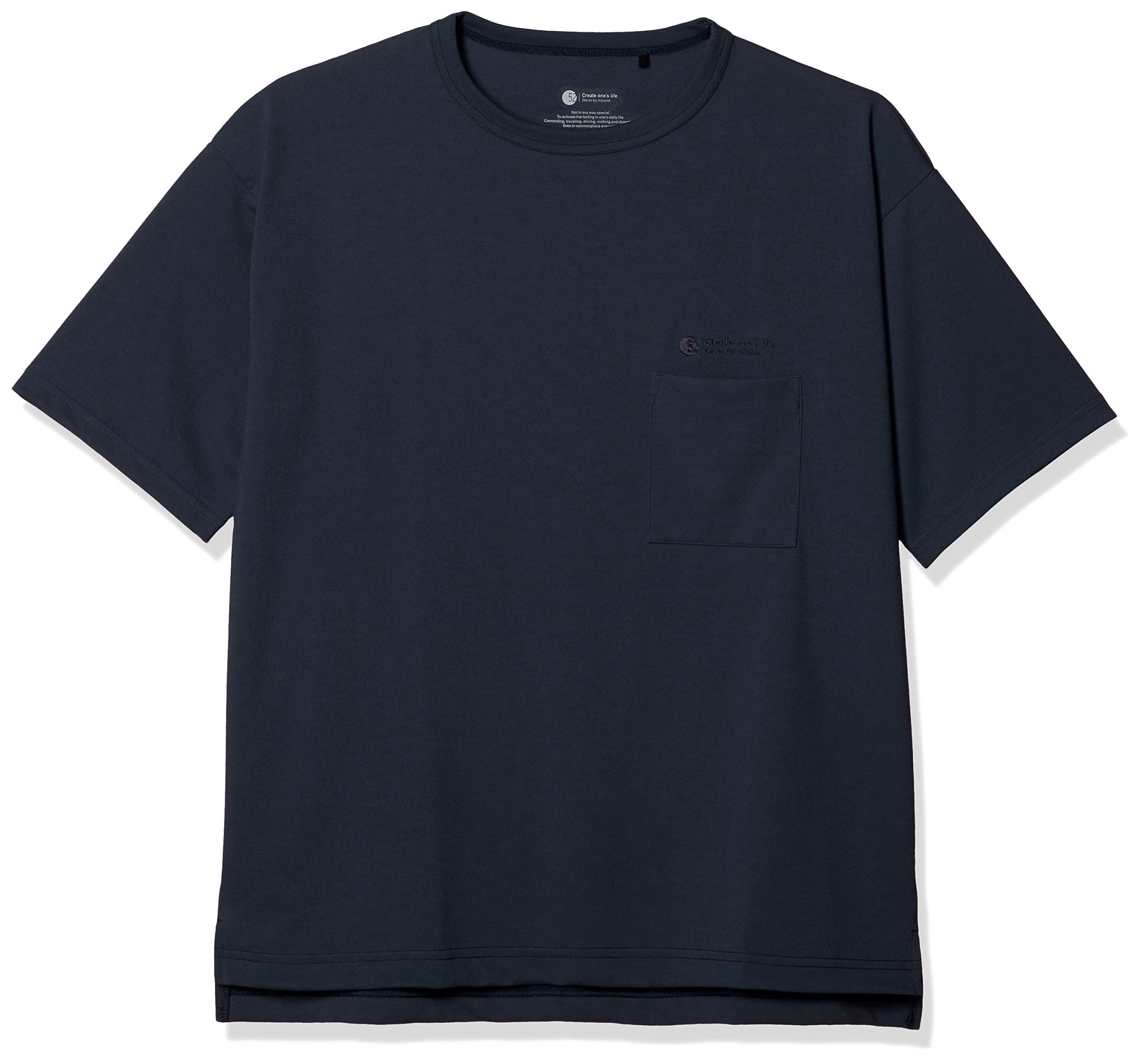 

Mizuno Go to Quick Dry Outdoor Travel Walking Size XS T-Shirt, Thick, Moisture-Wicking, Quick-Drying, & Wear, B2MA0002, Black, чёрный