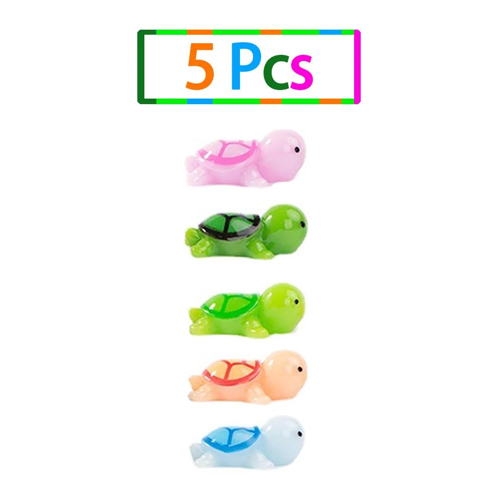 

5-30Pcs Mini Turtle Miniature Figurine Ornaments Animal DIY Crafts for Desk Pot Landscape Car Garden Home Decoration Accessories 10mm x 23mm
