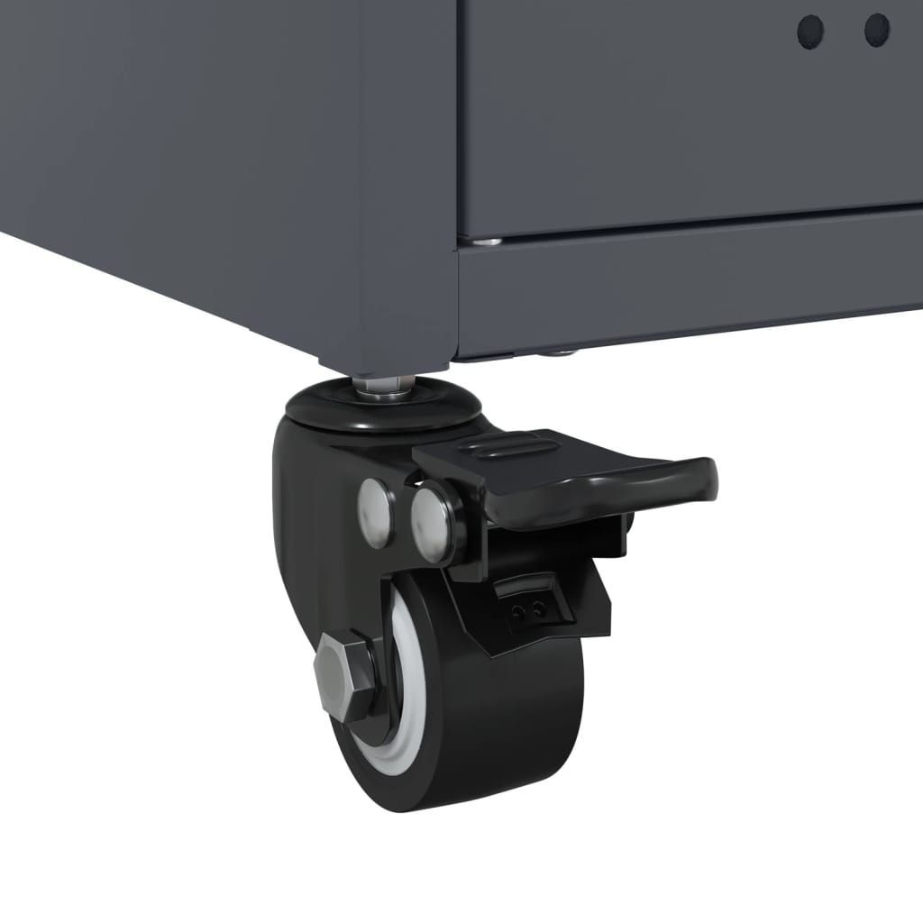 TV Stand Anthracite 68 x 39 x 43.5 cm Steel