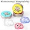 Nicht-newtonianisches Flüssigkristall-Schleimspielzeug Transparent Elastischer Glas-Schlamm Stressabbau DIY Handgemachter Spaß Dekompressionsspielzeug Ungiftig