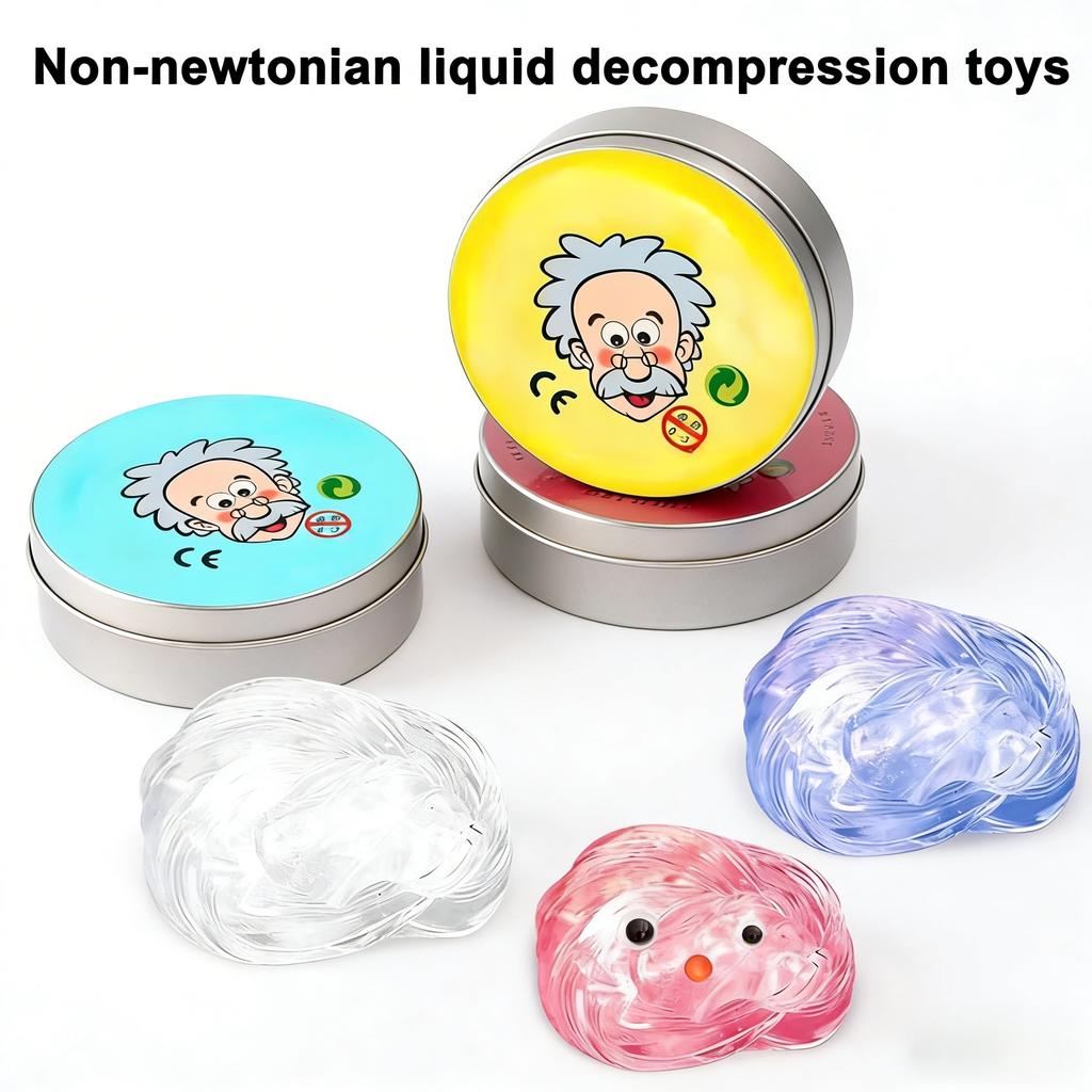 NonNewtonian Liquid Crystal Slime Toy Transparent Elastic Glass Mud Stress Relief DIY Handmade Fun Decompression Toy Non Toxic