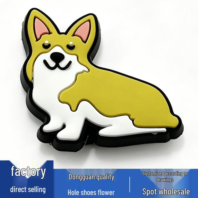 PVC Pet Series Shoe Flower Accessories: Cute, Versatile Shoe Buckles & Decorations