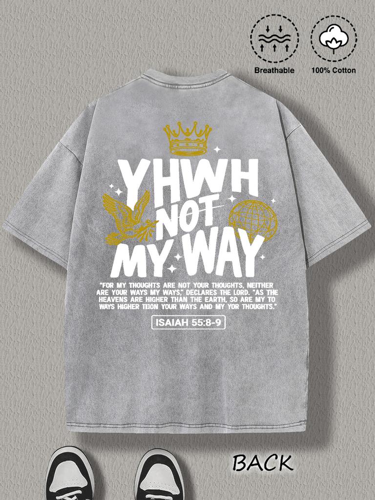 100% Pure Cotton Loose High-Street Faith Style Short-Sleeve, Breathable and Skin-Friendly