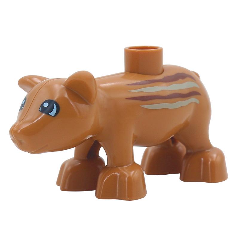 Children's Large Particle Animal Building Blocks Set - Puppy, Kitten, Butterfly, Cow, Poultry Toy Accessories