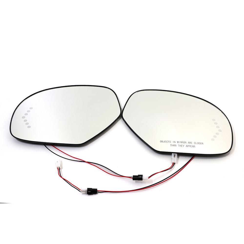 Left Right Door Side Heated Wing Mirror Glass Rearview Rearview Plate for GMC Yukon XL Sierra 1500 2500 3500