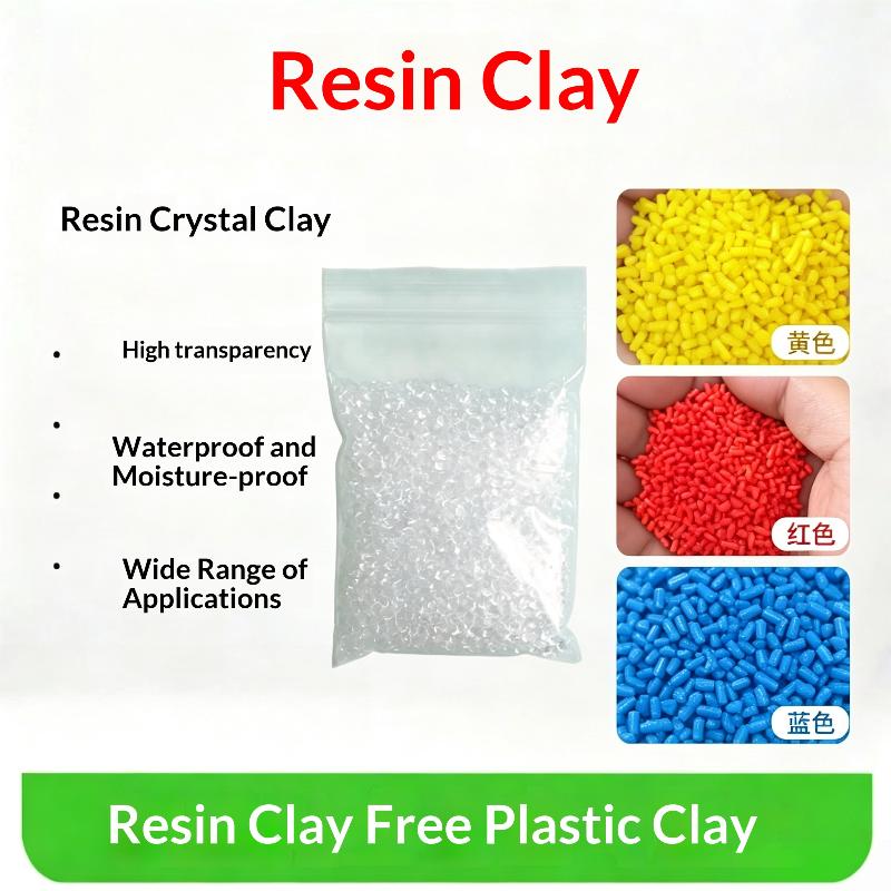 50/70/100G Průhledný Termoplastický Krystalická Půda Bez Pryskyřice Granule Plastová Půda Sliz Ruční DIY Materiál Pryskyřičná Hlina