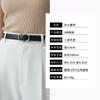 Womens Genuine Leather Belt With Alloy Buckle 2.8cm Wide Casual Chic Waistband Jeans Office Wear 2026