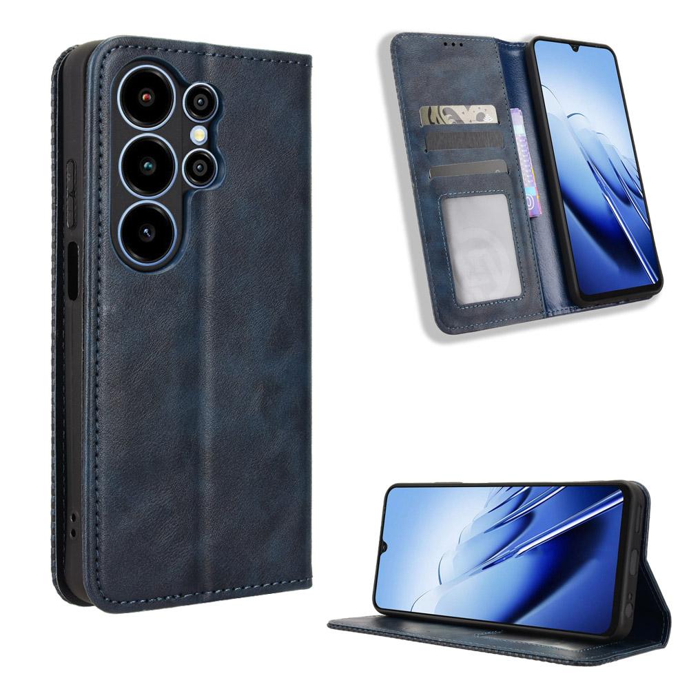 Flip Cover Compatible for Blackview Wave 10 Leather Case [Flip Vintage Leather] Shockproof Durable Retro Phone Case