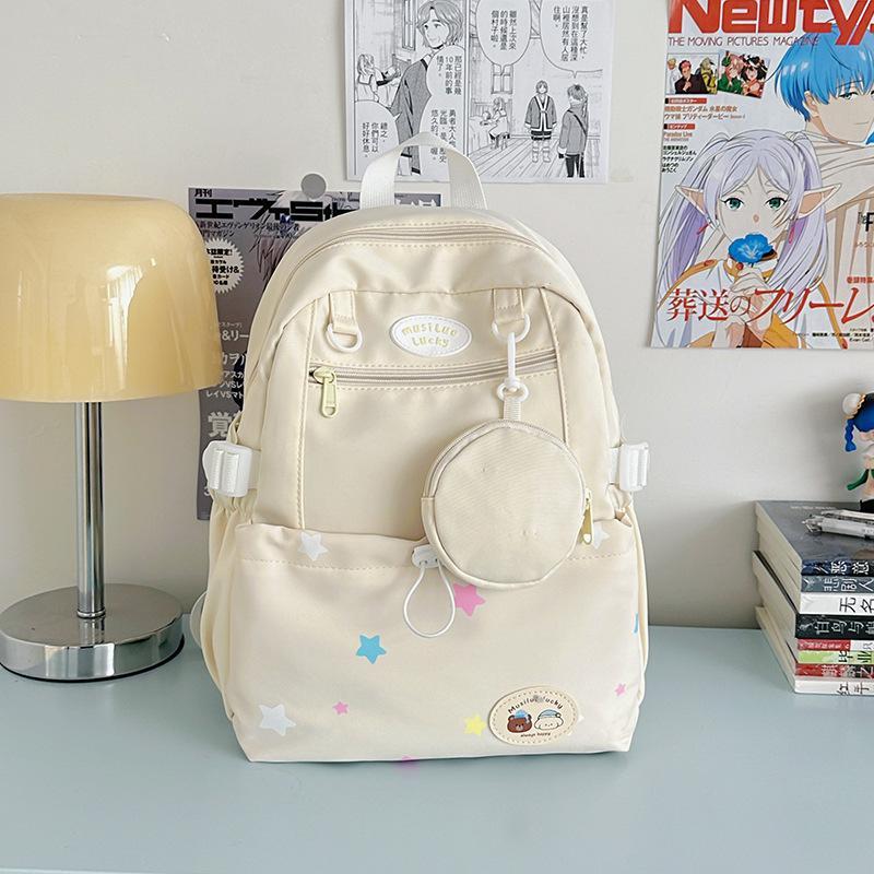 The New Schoolbag Is High-value, Fresh and Sweet, Candy-colored Backpack, Light and Large-capacity Mental Illness for Junior High School Students