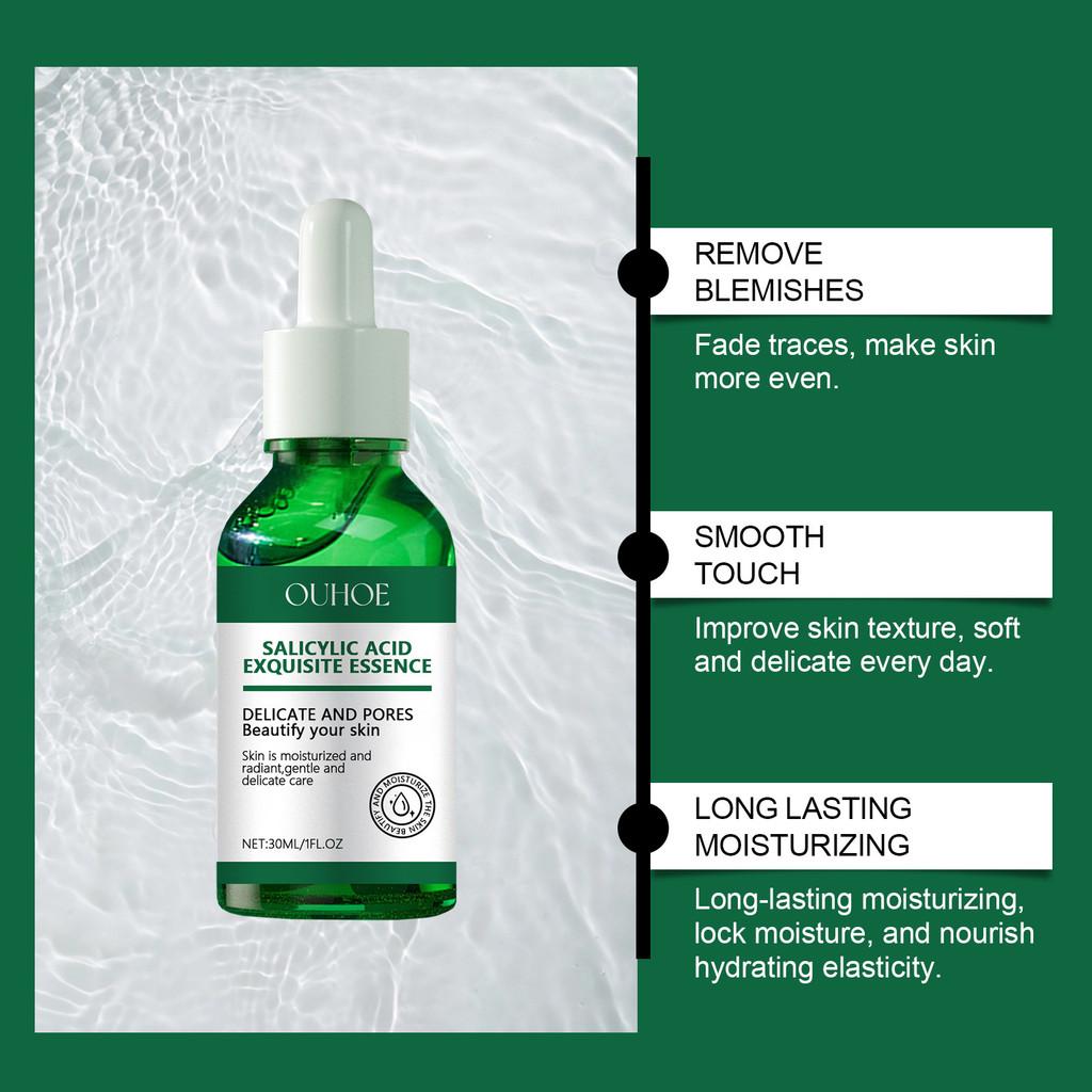 Ouhoe Water-based Salicylic Acid Pore Tightening Serum For Gentle Blackhead Removal And Skin Brightening