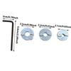Metric & Imperial Drill Bit Stop Collar Limit Ring Locking Thrust Ring Set for Drill Positioning Woodworking Tool Accessories