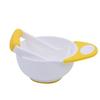 2Pcs/Set Manual Baby Food Fruit Masher Bowl Grinder Grinding Rod Feeding