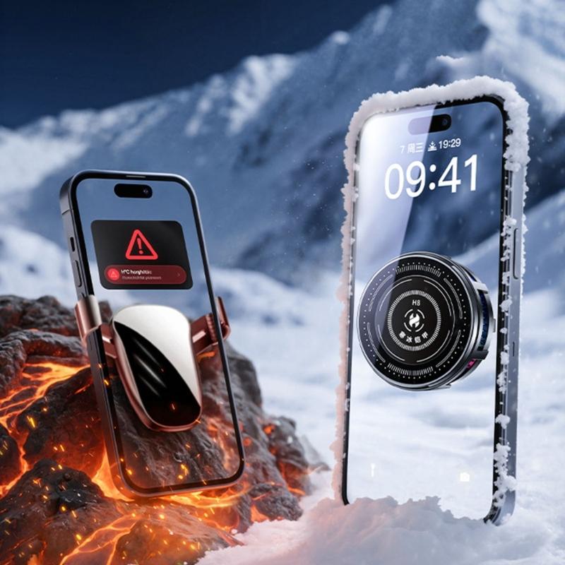 Upgrades Ice Cooling Smartphone Coolers Magnetic Attachment 360 Rotation Phone Cooling Fan for Tablets & Mobile Phones