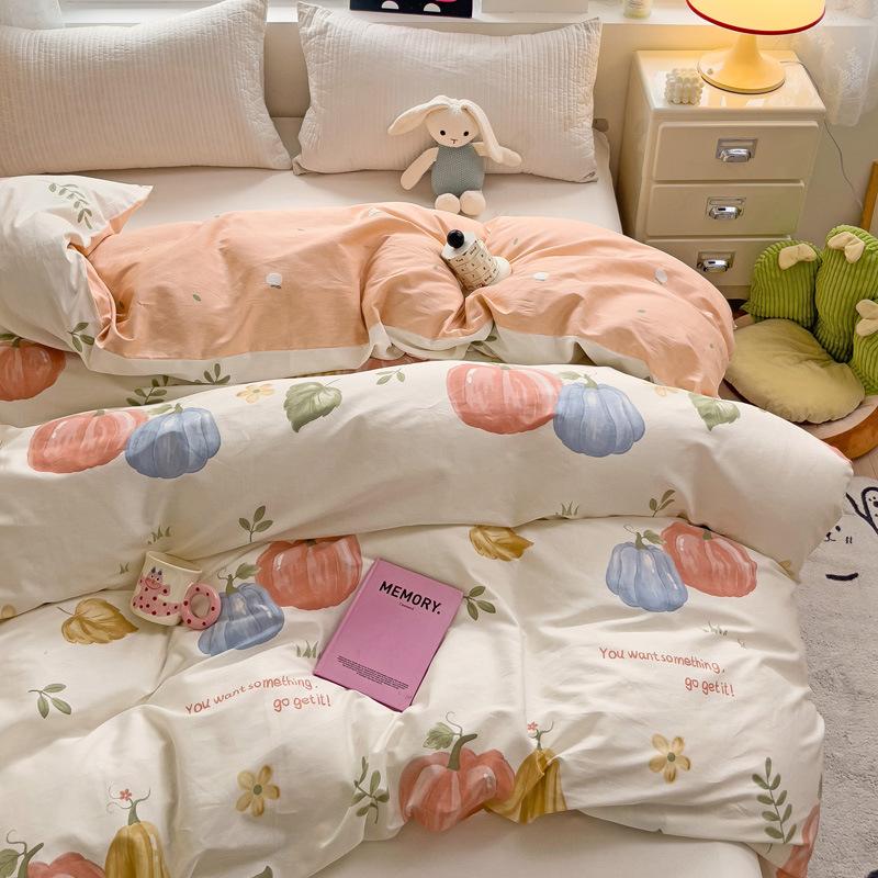 Cotton Quilt Cover Plus Size Double Comfortable Quilt Cover Cartoon Single Quilt Cover Bedding
