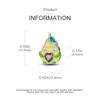 Charms Original Copper Green Avocado Heart Beads Fit Bracelet Women Jewelry Diy Fine Gift Accessory